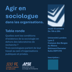 illustration Sociologie dans les organisations : rencontre APSE à Lyon